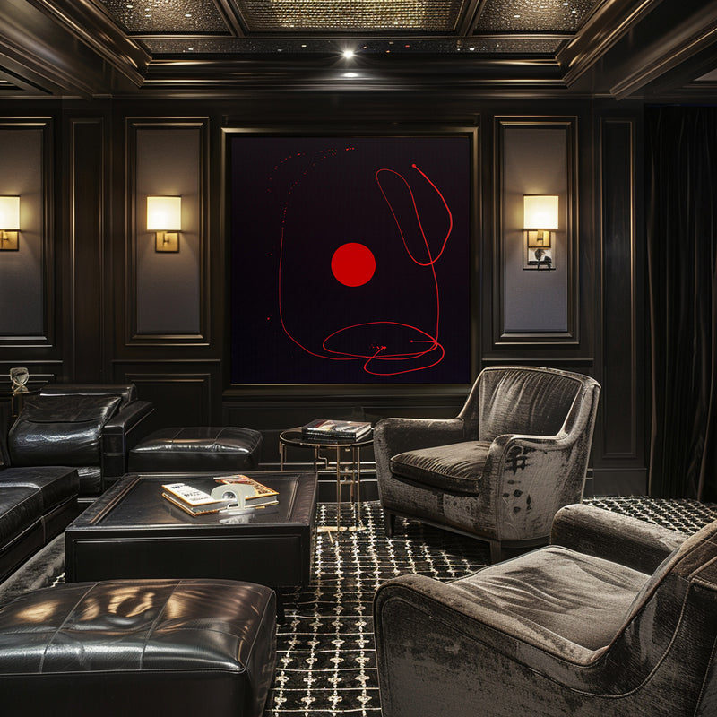Excitement 3: Original Black & Gold Abstract Painting by Antonia Pia Gordon | 95x85 cm