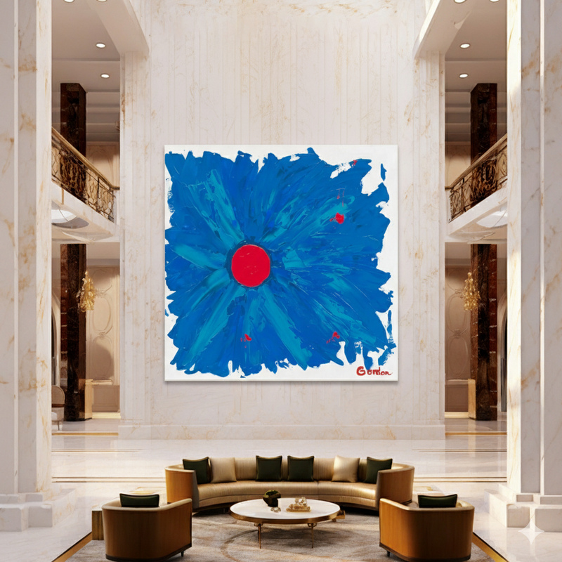Vigour 2: Surprised By The Indefinite - Abstract Acrylic Painting by Antonia Pia Gordon | 85x95 cm